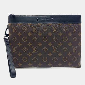 Louis Vuitton Brown Coated Canvas Pochette Tougo bag
