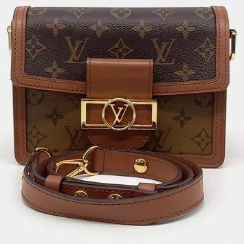 Louis Vuitton Brown Coated Canvas Mini Dauphine bag