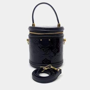 Louis Vuitton Black Patent Leather Vernis Cannes bag