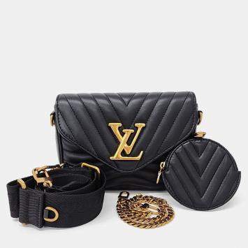 Louis Vuitton Black Leather New Wave Multi Pochette bag