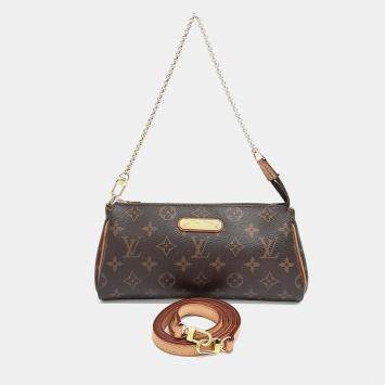 Louis Vuitton Brown PVC Monogram Eva Clutch