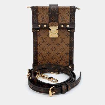 Louis Vuitton Brown Coated Canvas Trunk Crossbody Bag