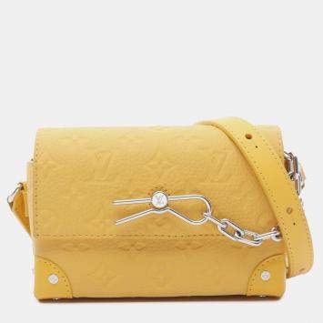 Louis Vuitton Yellow Monogram Taurillon Steamer Wearable Wallet