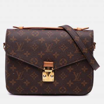 Louis Vuitton Brown Monogram Pochette Metis