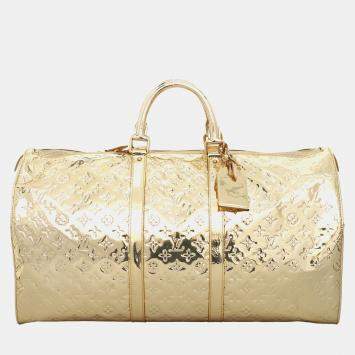 Louis Vuitton Keepall Boston 55 Gold Monogram Miroir Bag