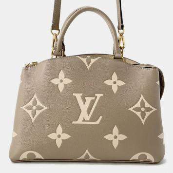 Louis Vuitton Petit Palais Tourterelle Claims Bicolor Monogram Empreinte Leather Size Pm