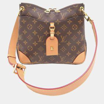 Pre Owned Louis Vuitton Odeon NM PM Brown Monogram Canvas Shoulder Bag