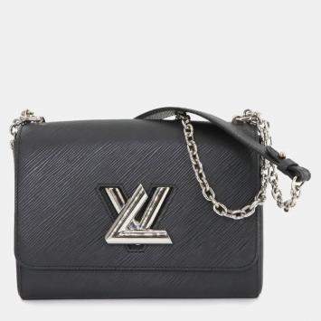 Louis Vuitton Epi Twist Mm Chain Shoulder Bag Leather Noir