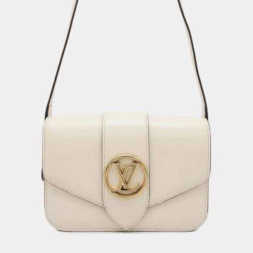 Pre Owned Louis Vuitton Pont Neuf Smooth Leather Shoulder Bag 