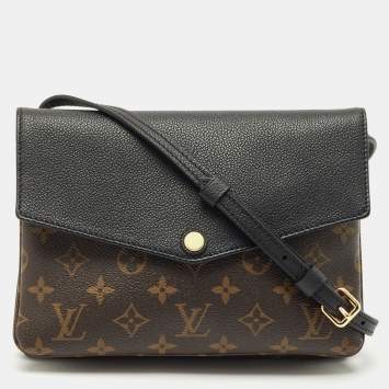 Louis Vuitton Black Monogram Canvas and Leather Twinset Bag