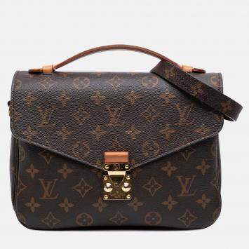 Louis Vuitton Brown Monogram Pochette Metis