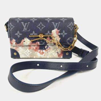 Louis Vuitton Bleach Steamer Ink Blue Navy Monogram Wearable Wallet Bag 