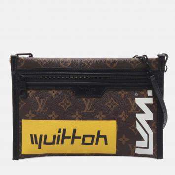 Louis Vuitton Brown Monogram Double Flat Messenger