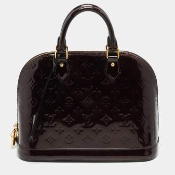 Louis Vuitton Amarante Monogram Vernis Alma PM Bag