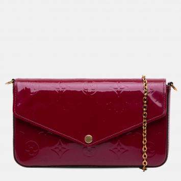 Louis Vuitton Pink Monogram Vernis Pochette Felicie