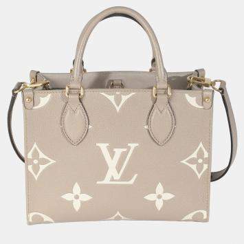 Louis Vuitton Dove Cream Monogram Empreinte Onthego PM