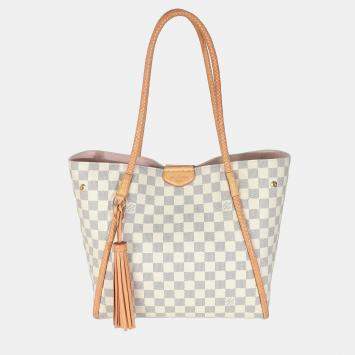 Pre Owned Louis Vuitton Damier Azur Propiano Tote