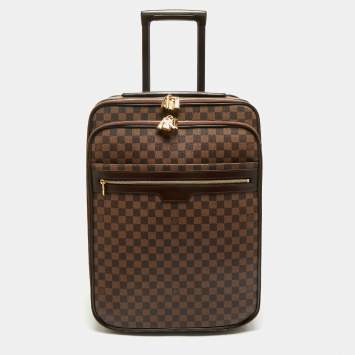 Louis Vuitton Damier Ebene Canvas Business Pegase Legere 55 Luggage