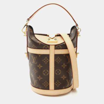 Pre Owned Louis Vuitton Duffle Monogram Canvas Shoulder Bag