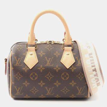 Louis Vuitton Speedy Bandouliere 20 Crossbody Handbag  Monogram Brown