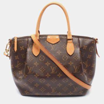 Pre Owned Louis Vuitton Turenne Brown Monogram Canvas Top Handle Bag
