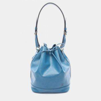 Pre Owned Louis Vuitton Noe Toledo Blue Epi Leather Shoulder Bag