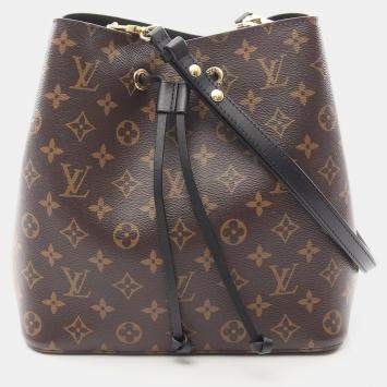 Louis Vuitton Neonoe Shoulder Drawstring Crossbody Bag  Monogram Noir