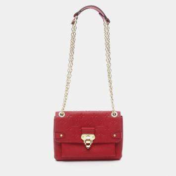 Louis Vuitton Vavin Bb Chain Shoulder Bag  Monogram Empreinte Cerise