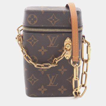 Louis Vuitton Phone Box Chain Shoulder Bag  Monogram Canvas