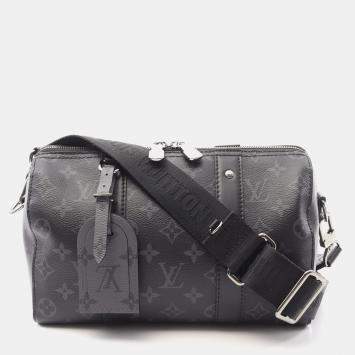 Louis Vuitton City Keepall Shoulder Bag  Monogram Eclipse Black