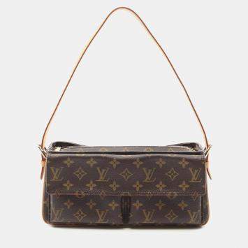 Louis Vuitton Vivacite Mm Shoulder Handbag  Monogram Canvas