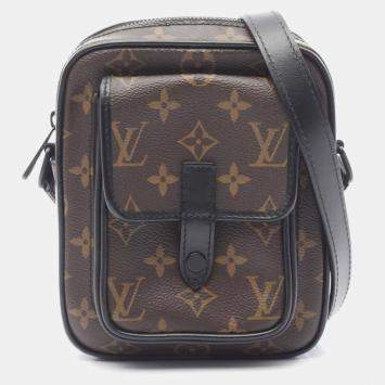 Louis Vuitton Christopher Wearable Wallet Monogram Macassar Canvas Crossbody Bag