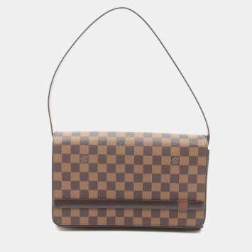 Louis Vuitton Tribeca Long Damier Ebene Canvas Shoulder Bag