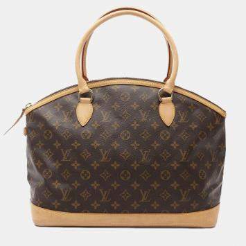Louis Vuitton Lockit Horizontal Brown Monogram Canvas Tote Bag