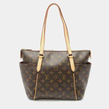 Louis Vuitton Totally PM Brown Monogram Canvas Leather Tote