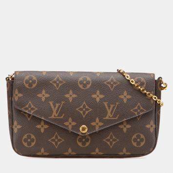 Louis Vuitton Pochette Felicie Brown Monogram Canvas Bag