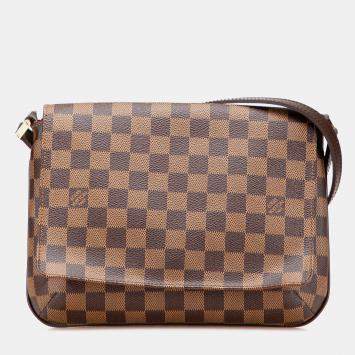 Louis Vuitton Brown Damier Ebene Musette Tango Long Strap Bag