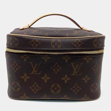 Louis Vuitton Brown Coated Canvas Monogram Nice Mini