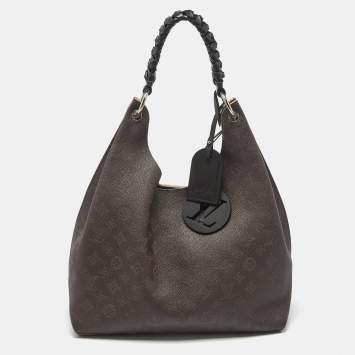Louis Vuitton Brown Monogram Mahina Leather Carmel Bag