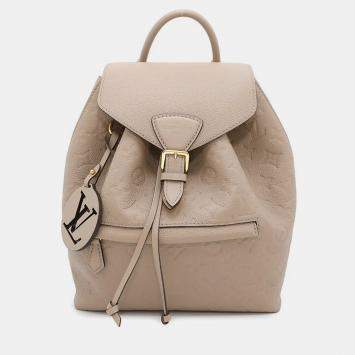 Pre Owned Louis Vuitton Montsouris Tourterellem45410 Monogram Empreinte Leather Size Pm