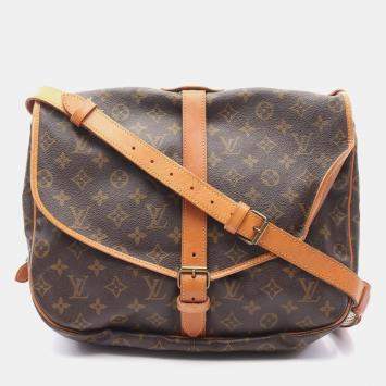 Pre Owned Louis Vuitton Saumur 35 Monogram Canvas Crossbody Bag