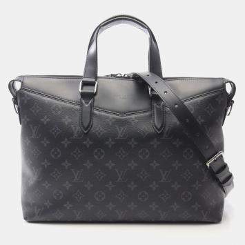 Louis Vuitton Briefcase Explorer Crossbody Tote Bag  Monogram Eclipse