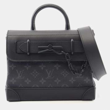 Pre Owned Louis Vuitton Steamer PM Monogram Eclipse Shoulder Bag