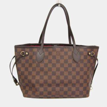 Pre Owned Louis Vuitton Damier Neverfull PM Tote Bag Ebene