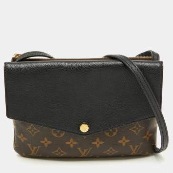 Louis Vuitton Black Monogram Canvas and Leather Twinset Bag