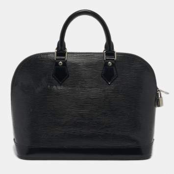 Pre Owned Louis Vuitton Black Epi Leather Alma PM Bag