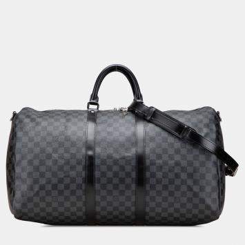 Louis Vuitton Grey Damier Graphite Keepall Bandouliere 55