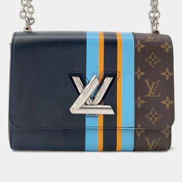 Louis Vuitton Twist Noir/Marron/Blue Color Calf Leather Size MM