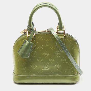 Louis Vuitton Green Monogram Vernis Alma BB
