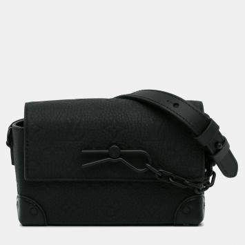 Louis Vuitton Black Monogram Taurillon Steamer Wearable Wallet